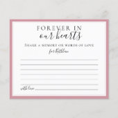 Deel een herinnering Eenvoudige rouwkaarten (Voorkant)