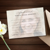 Deel Een Herinnering Foto Begrafenis Briefkaart