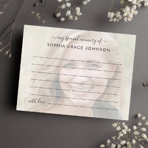 Deel Een Herinnering Foto Begrafenis Briefkaart