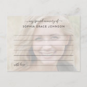 Deel Een Herinnering Foto Funeral Briefkaart (Voorkant)