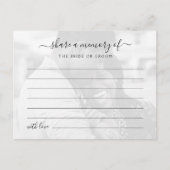 Deel Een Herinnering Foto Huwelijk Briefkaart (Voorkant)