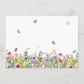 Deel een herinnering Moderne Bloemenviering van he Informatiekaartje (Achterkant)