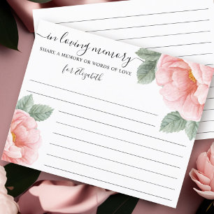 Deel een herinnering Pioen Bloemen Begrafenis Aanw