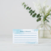 Deel een Herinnering Sjabloon – Babyblauw (Staand voorkant)