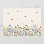 Deel een herinnering Wildflower Viering van het le Informatiekaartje (Achterkant)