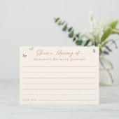 Deel een herinnering Wildflower Viering van het le Informatiekaartje (Staand voorkant)