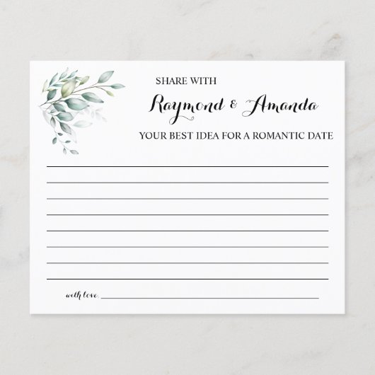 Deel een Ideaal van de Datum voor de kaart van het (Voorkant)