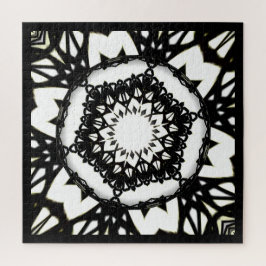 Deel een is caleidoscoop art drie legpuzzel