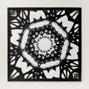 Deel een is caleidoscoop art drie legpuzzel