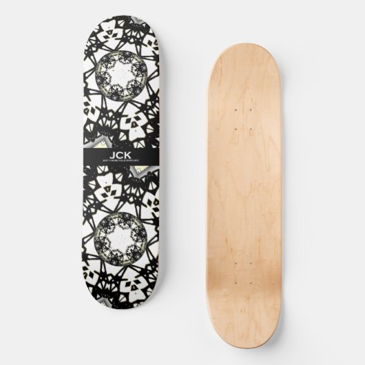 Deel een is caleidoscoop art drie persoonlijk skateboard (Voorkant)