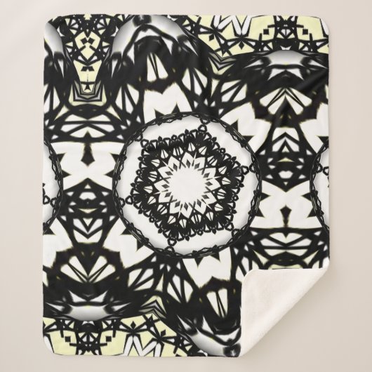 Deel een is caleidoscoop art drie sherpa deken (Voorkant)