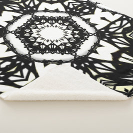 Deel een is caleidoscoop art drie sherpa deken