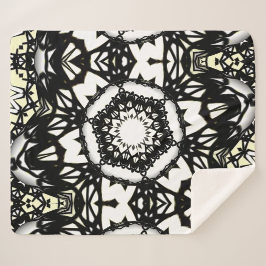 Deel een is caleidoscoop art drie sherpa deken (Voorkant (horizontaal))