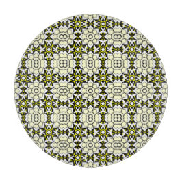 Deel een is caleidoscoop art drie snijplank