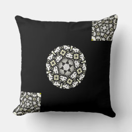 Deel één is caleidoscoop art één kussen