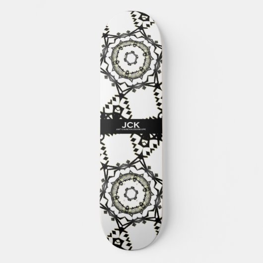 Deel één is caleidoscoop art één persoonlijk skateboard (Voorkant)