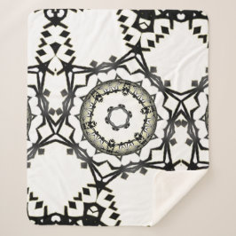 Deel één is caleidoscoop art één sherpa deken