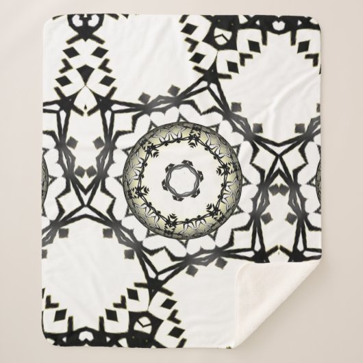 Deel één is caleidoscoop art één sherpa deken (Voorkant)