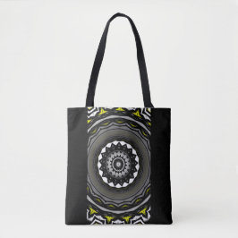 Deel één is caleidoscoop art nine tote bag