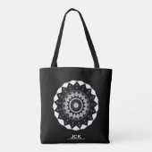 Deel één is caleidoscoop art nine tote bag (Achterkant)