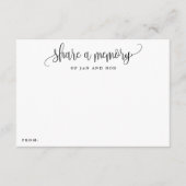 Deel een Kaart met minimale geheugenkalligrafie (Voorkant)