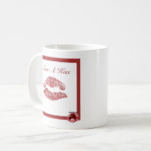 Deel een kus-mok koffiemok (Voorkant links)