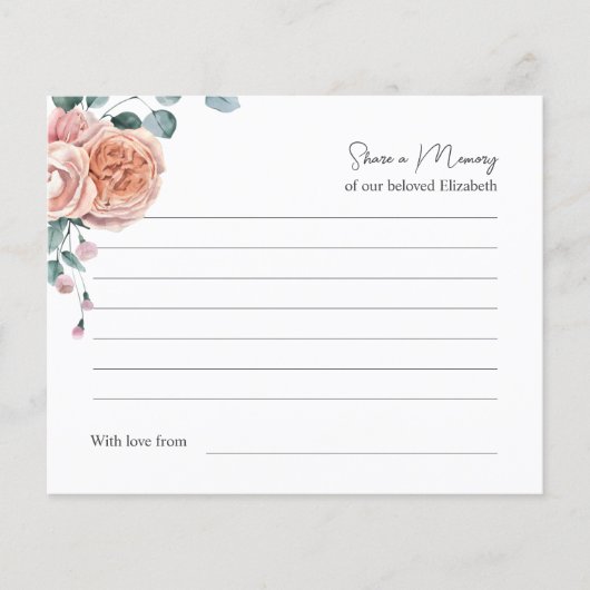 Deel een liefdevol woord begrafenisdienst (Voorkant)