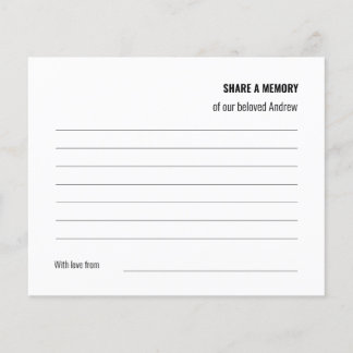 Deel een liefdevol woord begrafenisdienst