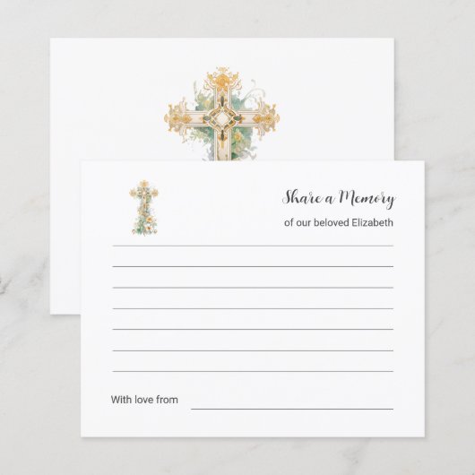 Deel een liefdevol woord begrafenisdienst (Voorkant / Achterkant)