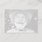 Deel een Memory 2-Photo Memorial Kaart Visitekaartje (Achterkant)