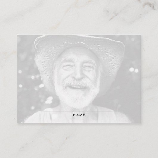 Deel een Memory 2-Photo Memorial Kaart Visitekaartje (Achterkant)