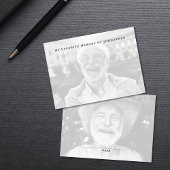 Deel een Memory 2-Photo Memorial Kaart Visitekaartje