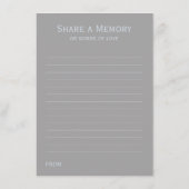 Deel een Memory Card + jouw tekst & foto Bedankkaart (Achterkant)