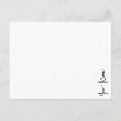 Deel een Memory Celebration of Life Memorial Kaart (Achterkant)