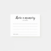 Deel een Memory Celebration of Life Memorial Post-it® Notes (Voorkant)