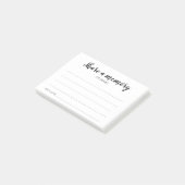 Deel een Memory Celebration of Life Memorial Post-it® Notes (Schuin)