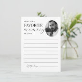 Deel een Memory Kaart Sjabloon Funeral Memorial Ka (Staand voorkant)