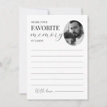 Deel een Memory Kaart Sjabloon Funeral Memorial Ka