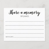 Deel een Memory Memorial Celebration of Life (Voorkant)