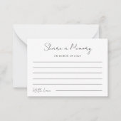 Deel een Memory Minimalist wenst viering Notitiekaartje (Voorkant)