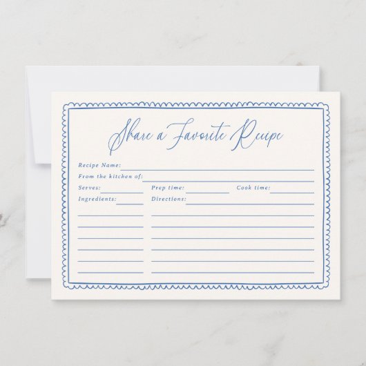 Deel een recept grillige hand getrokken Vrijgezell (Voorkant)