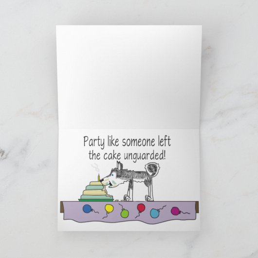 Deel een Schor Verjaardag Kaart (Binnen)