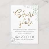 Deel een Smile Dental Reference Program Visitekaartje (Voorkant)