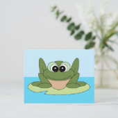 Deel een Smile Happy Frog-Briefkaart Briefkaart (Staand voorkant)