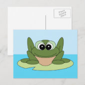 Deel een Smile Happy Frog-Briefkaart Briefkaart (Voorkant / Achterkant)