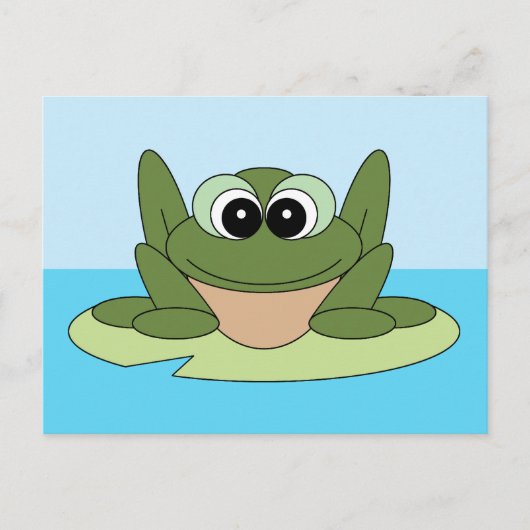 Deel een Smile Happy Frog-Briefkaart Briefkaart (Voorkant)