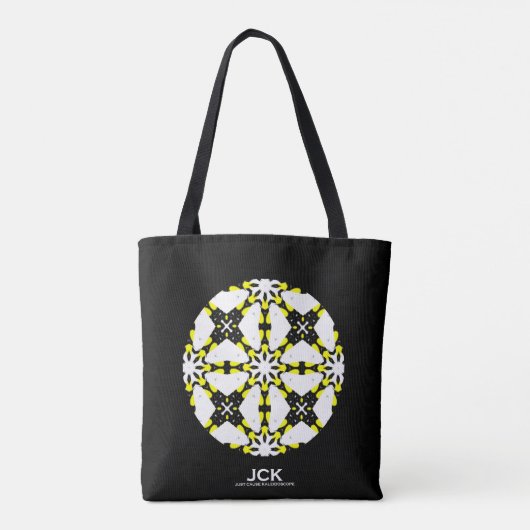 Deel één van de caleidoscoop art veertig tote bag (Achterkant)