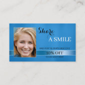 Deel een Visitekaartje met een glimlauw verwijzing (Voorkant)