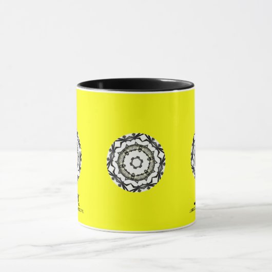 Deel één's caleidoscoop art dertien mok (Midden)