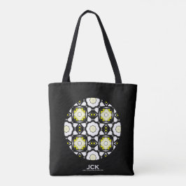 Deel één's caleidoscoop art dertien tote bag